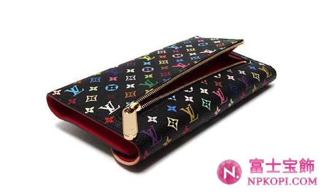 ルイヴィトンコピー モノグラムマルチカラー ポルトフォイユウジェニ 三折長財布 M93738